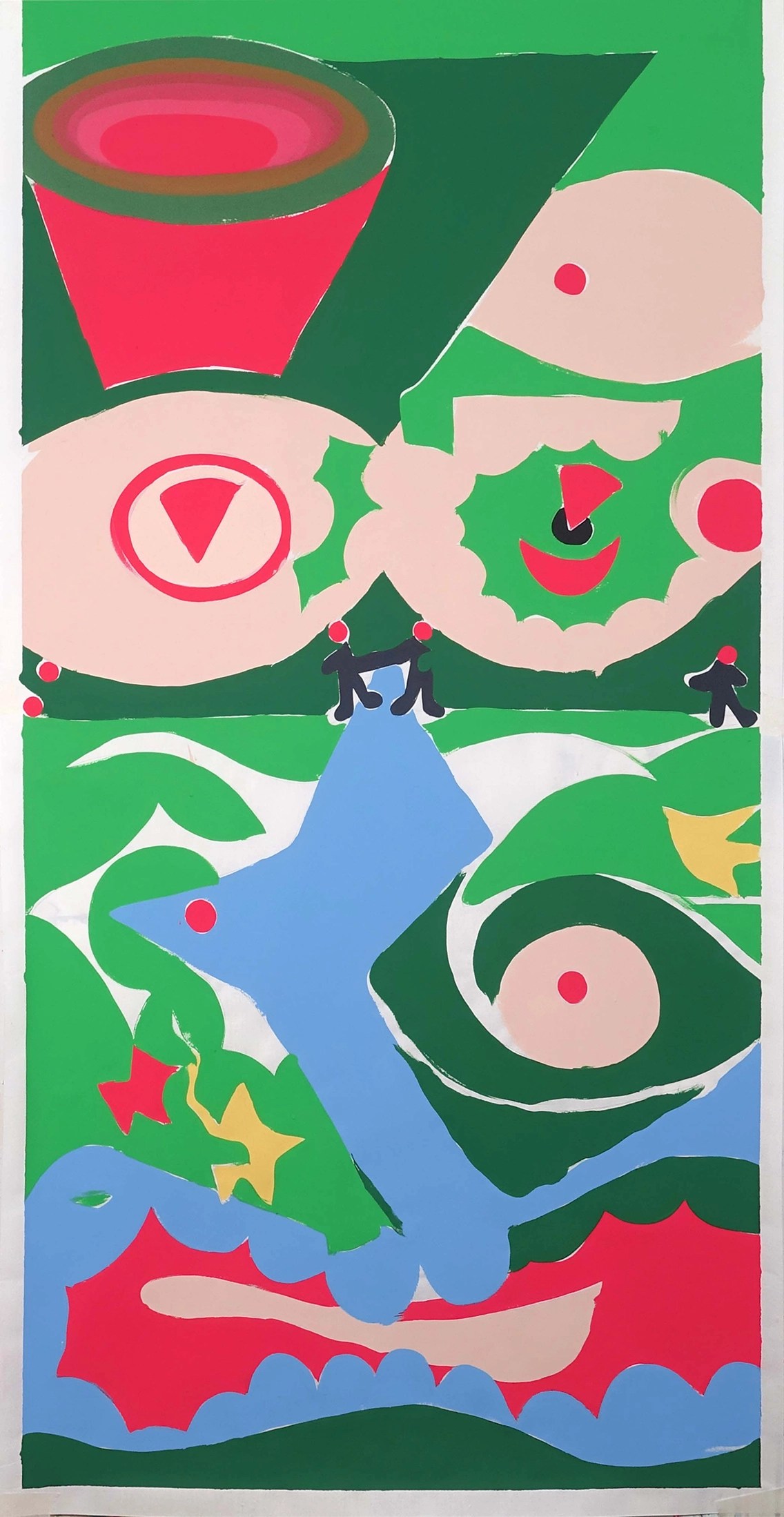 Peinture contemporaine de Maël Le Briand - 2023. visage