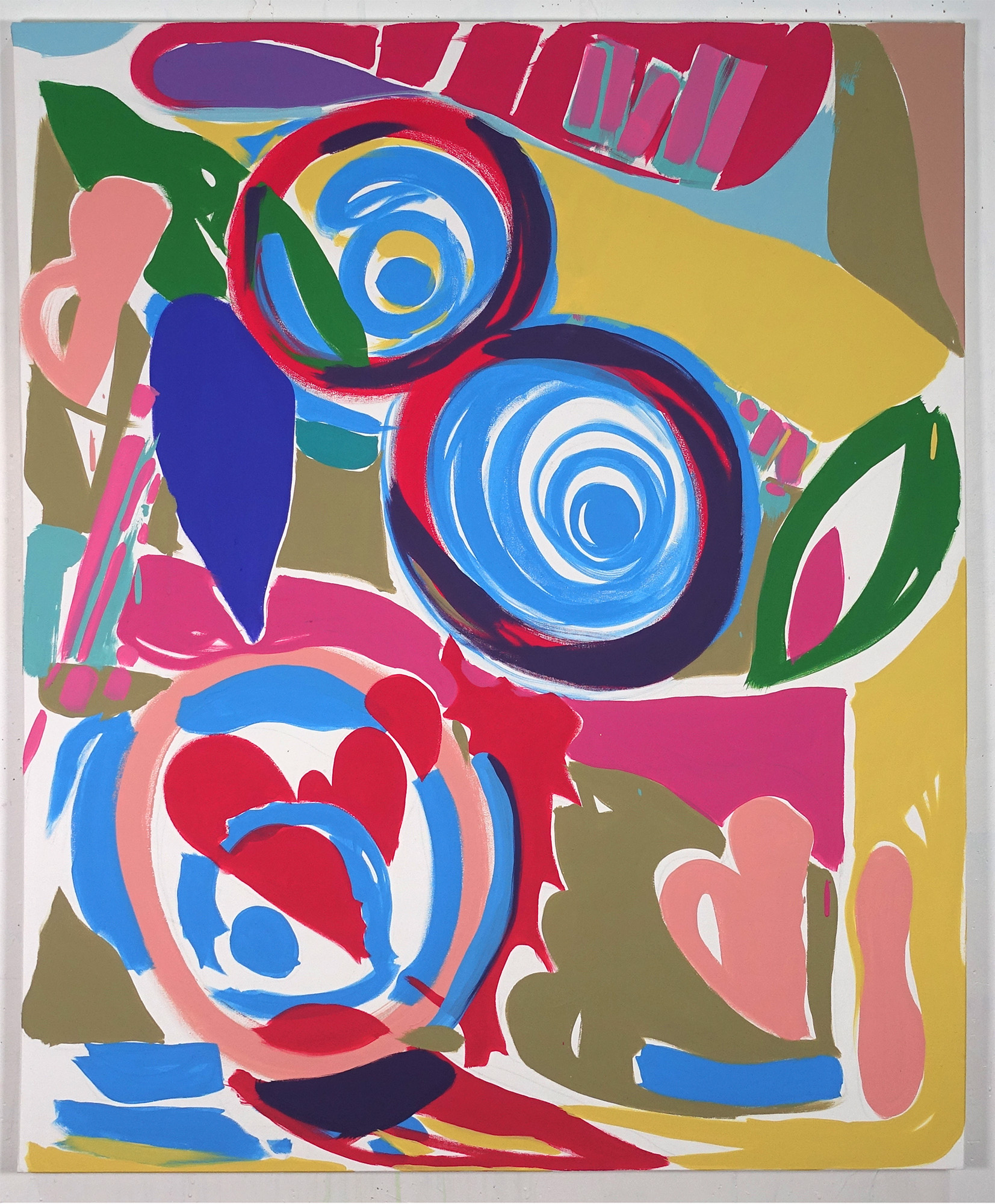 Peinture contemporaine de Maël Le Briand - 2024. paysages spirales