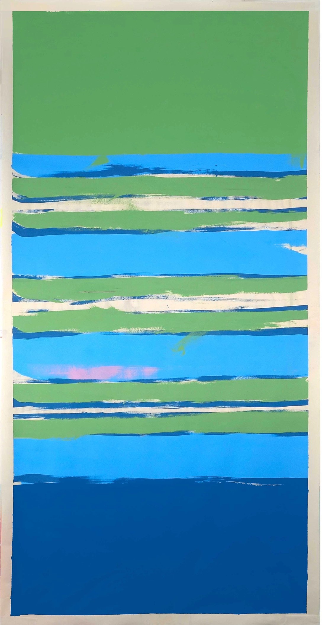 Peinture contemporaine de Maël Le Briand - 2023. motifs chaussettes