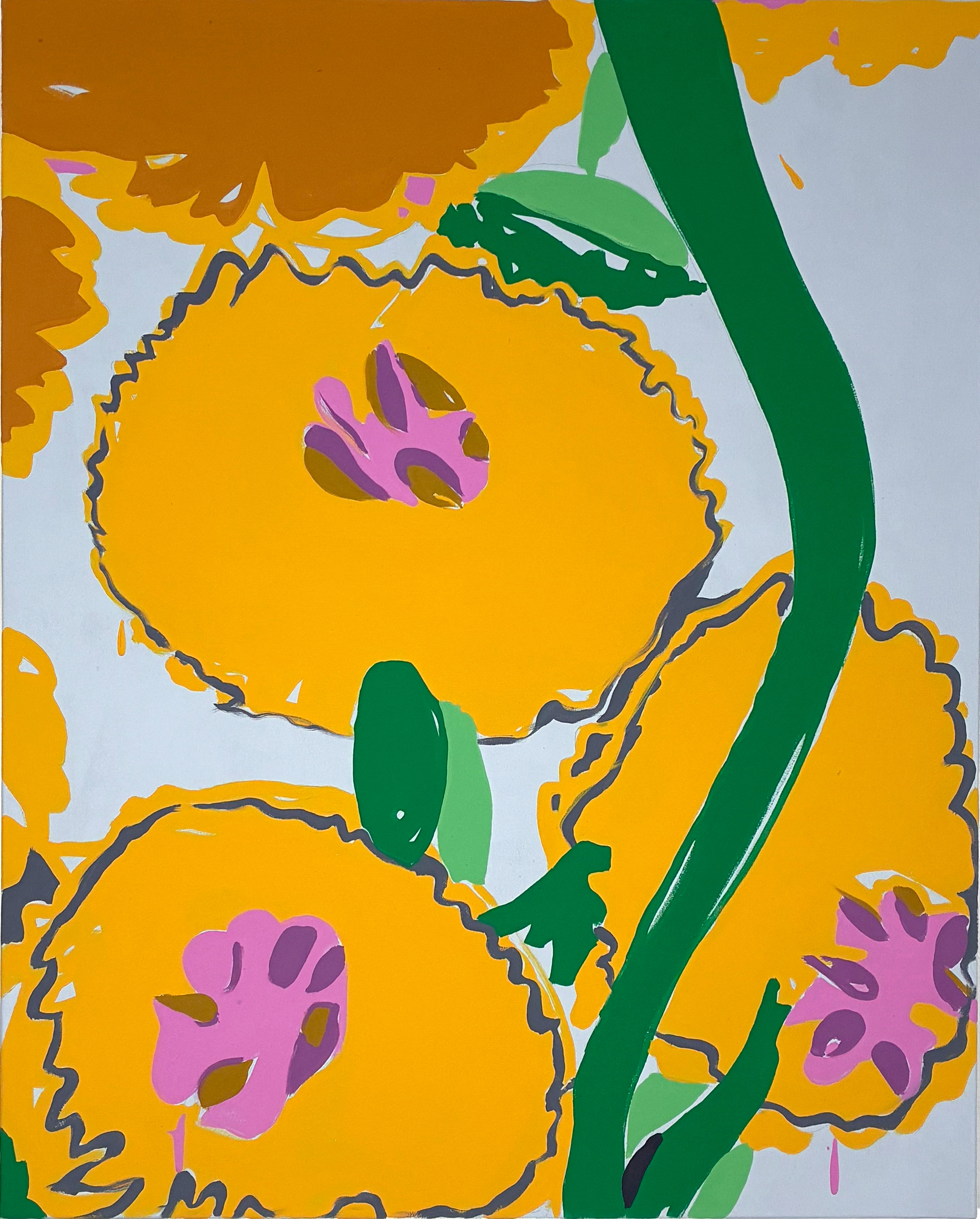 Peinture contemporaine de Maël Le Briand - 2025-oeillet.