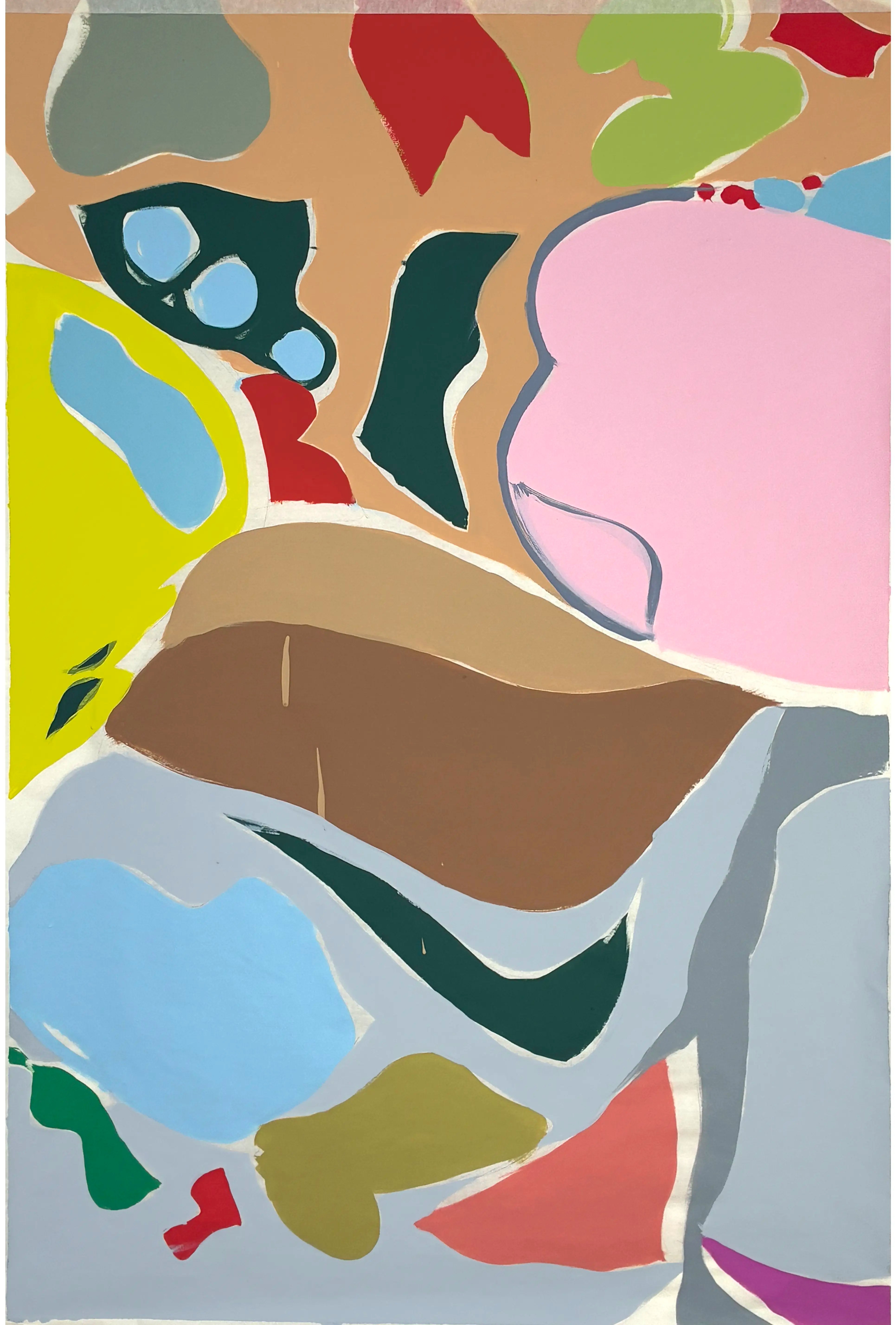 Peinture contemporaine de Maël Le Briand - 2026. motifs fleurs