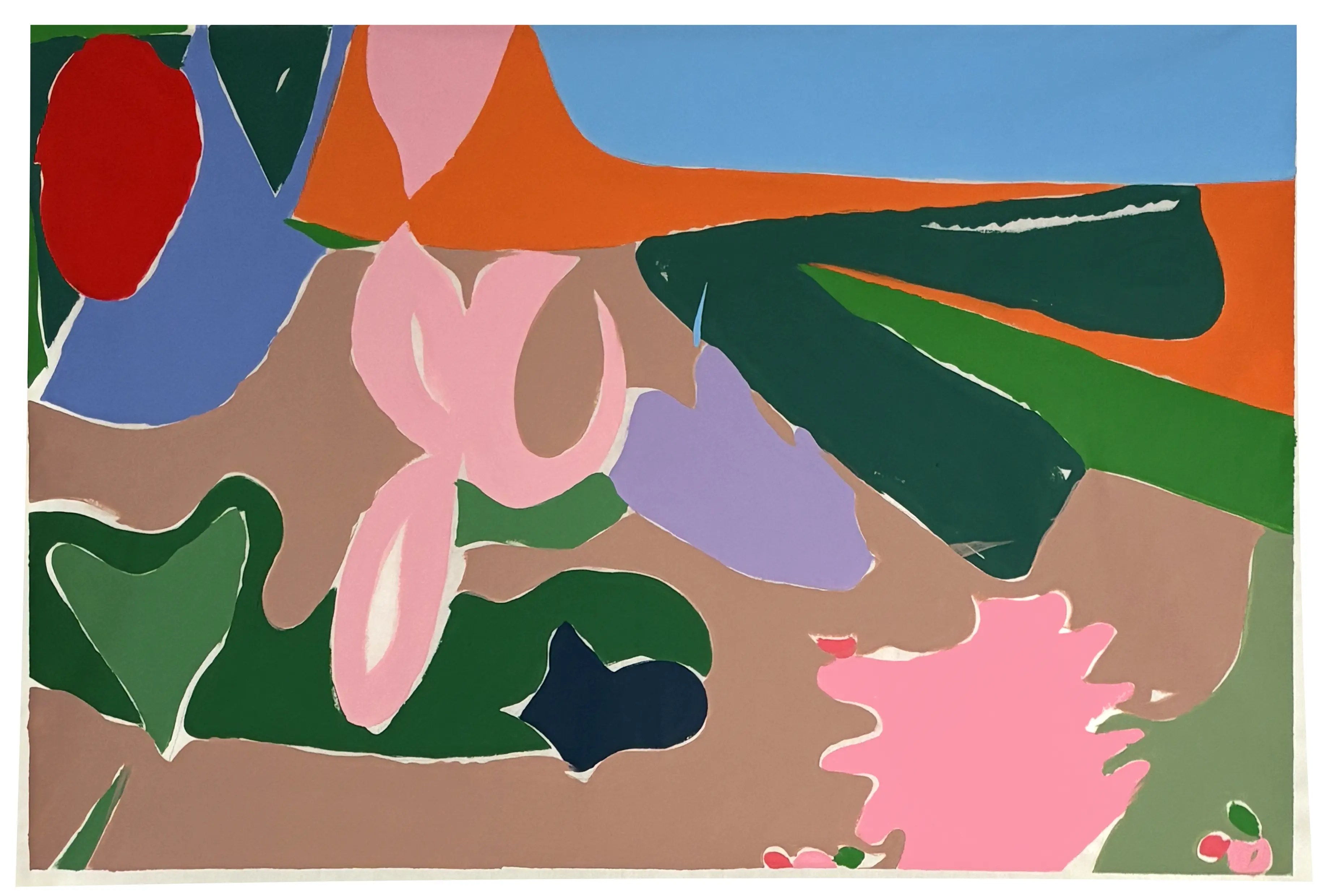 Peinture contemporaine de Maël Le Briand - 2024. motifs fleurs