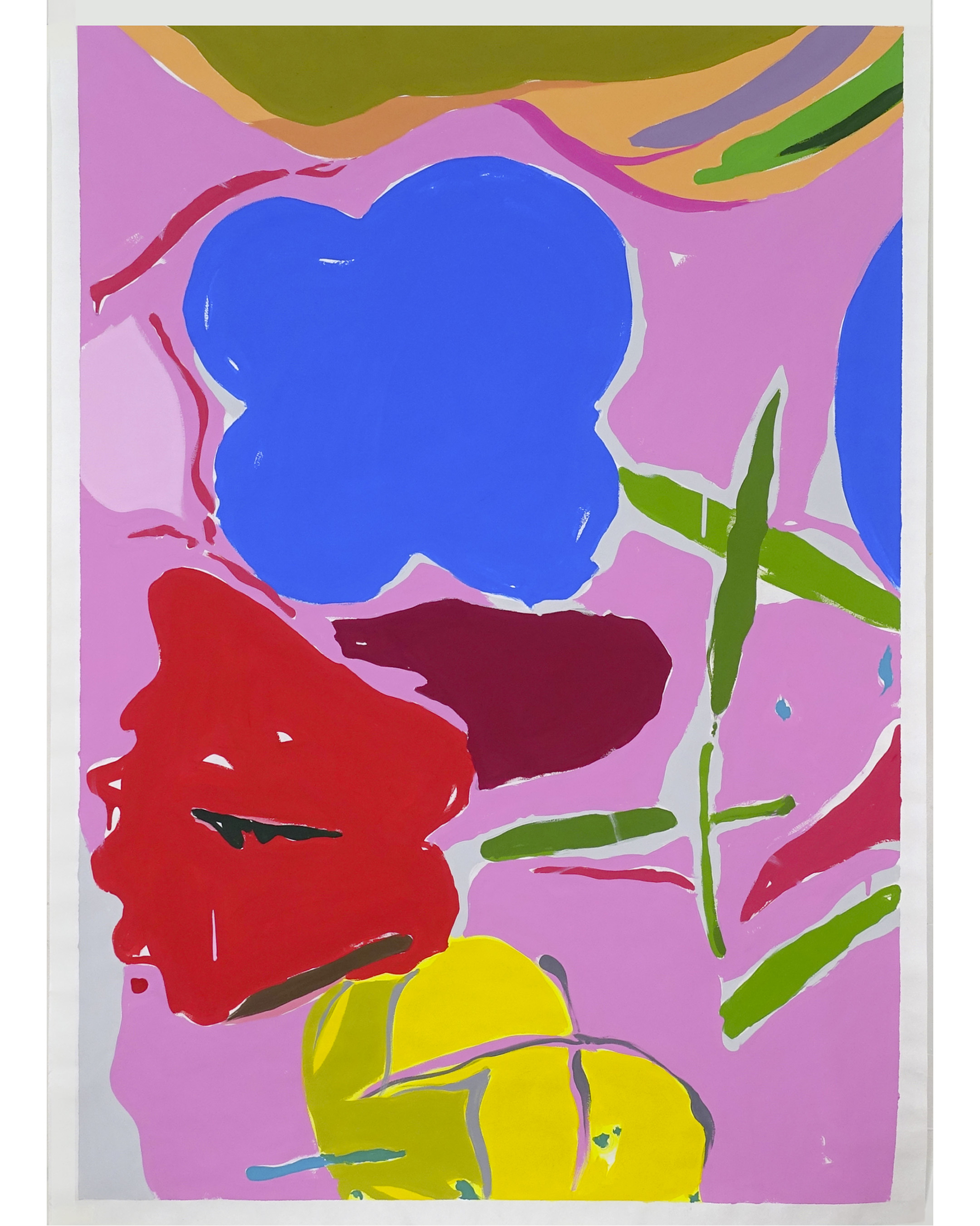 Peinture contemporaine de Maël Le Briand - 2026. motifs fleurs